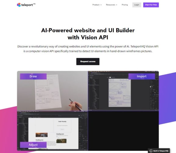 teleport's AI site builder on CtrlAltCC 🦩